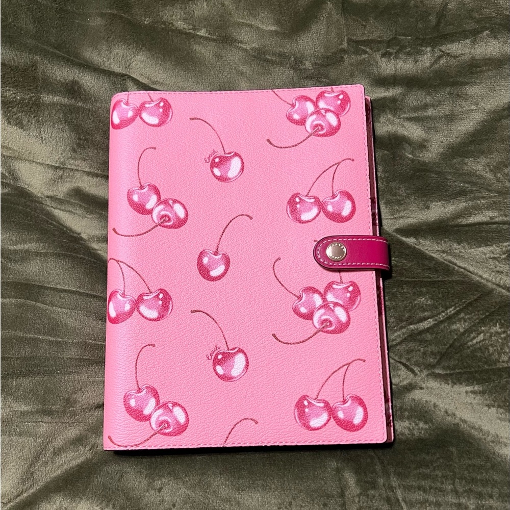 Coach Pink Cherry Notebook